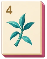 Bamboo flower tile